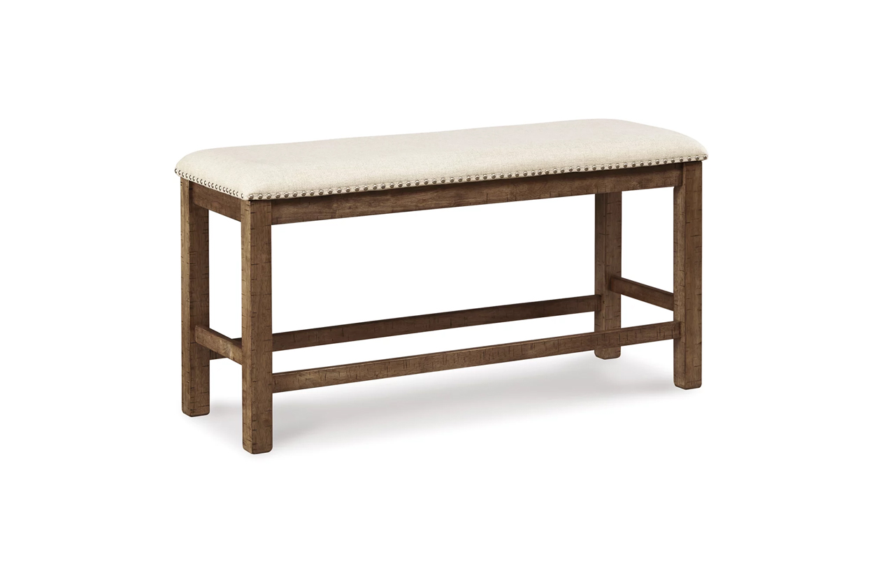 Moriville Counter Height Upholstered Dining Bench